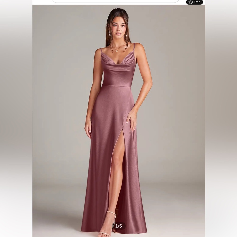 NWT Azazie Sarella Bridesmaid Dress in Vintage Mauve